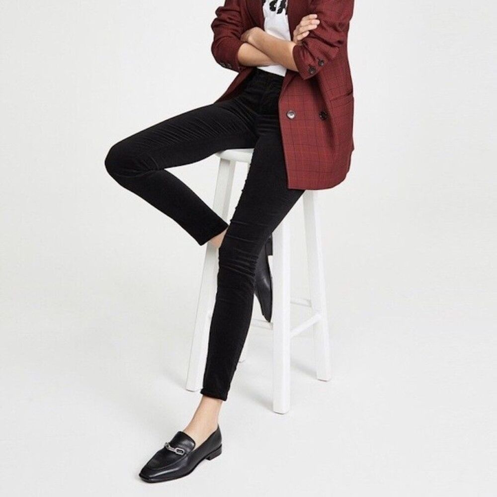 NWOT L'AGENCE Marguerite Velvet Skinny Jeans
